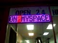 Radio jingle, extended commercial with neon sign Radio jingle, extended commercial with neon sign