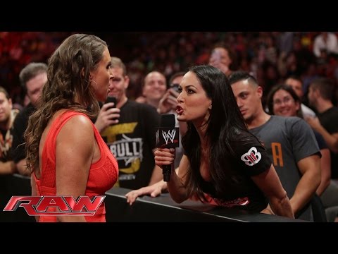 Stephanie McMahon confronts Brie Bella: Raw, July 21, 2014