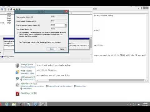 how to make partition of c drive in laptop