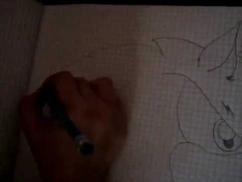 how to draw hyper sonic