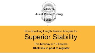 Piano Tuning Myth #8: Slow pulling the hammer produces bad stability. FALSE ..