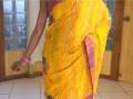 videos de Golden Yellow Pure Georgette Saree with Blouse