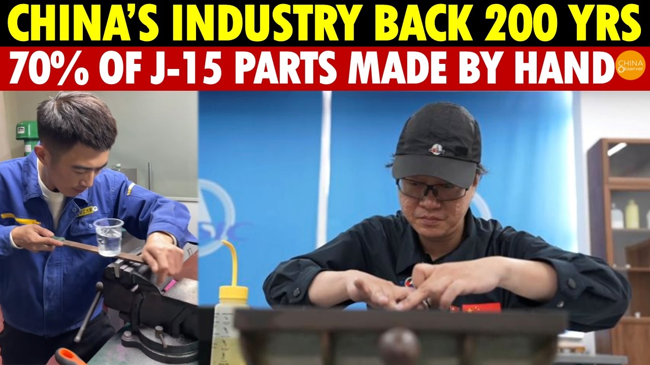 China’s Shameless Fakes! Boasting Hand-Polished Chips and Manual File Processing of J-15 Parts