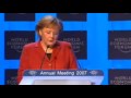 Forum Economique Mondial 2007 - Opening Adress by Angela...