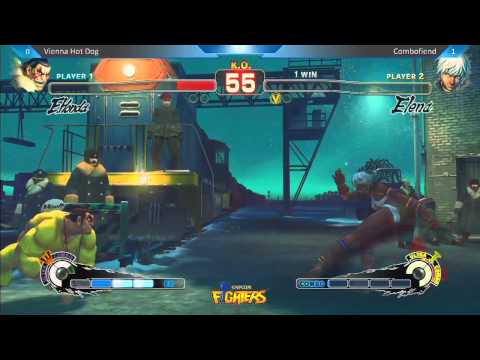 Vienna Hot Dog vs Combofiend - Super Arcade Ultra Street Fighter IV Location Test