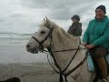 Riding on the beach