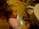 Baby Feeding the Dog and laughing at the same time Baby Feeding the Dog and laughing at the same time