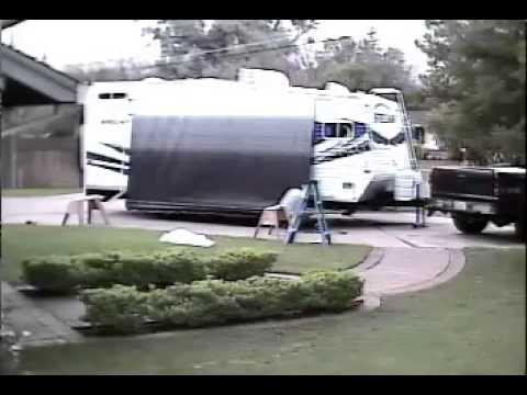 how to attach awning to motorhome