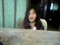 Click here to watch this video Greyson Chance- Take a look at me now and Waiting outside the lines (My Lil' sis Version)