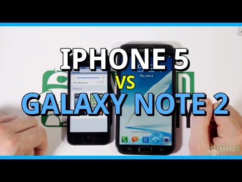 Apple iPhone 5 vs Samsung Galaxy Note 2