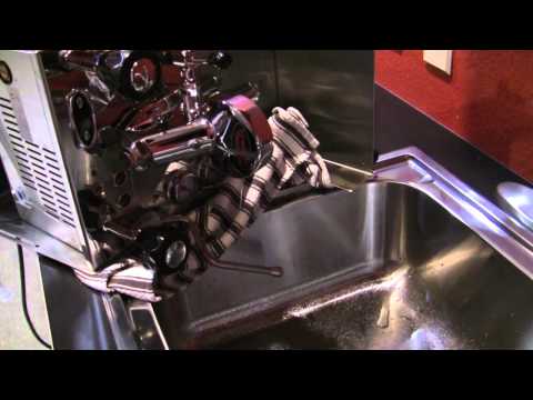 how to drain espresso machine