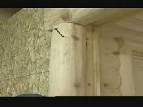 how to fasten log siding