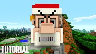 Minecraft Tutorial: How to Make a Santa House | Cool Christmas House | Cave House | survival house