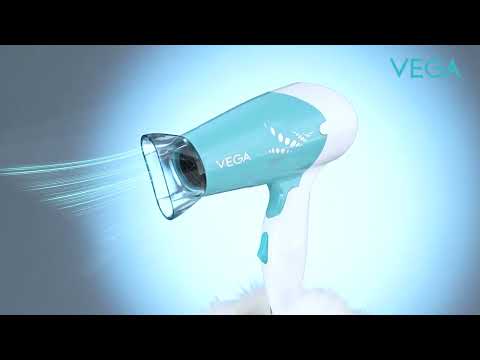 Vega Insta Glam Foldable 1000 Watts Hair Dryer With 2 Heat & Speed Settings VHDH-29 (Made in india)