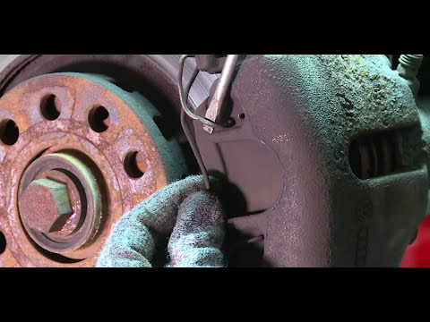 [ AUDI A 6 ] How to Front Brake replacement. Rotor and Pads change