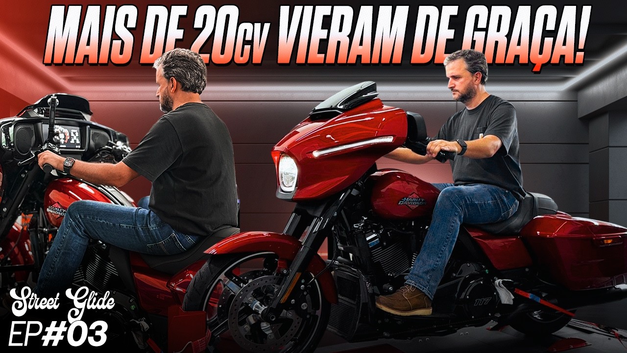Descobrimos 20cv na roda sem mexer em remap ou trocar peças na Harley Street Glide! Qual potencia?