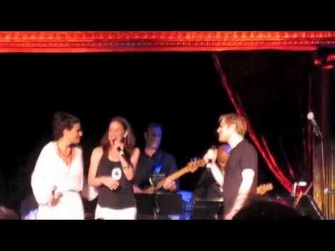 Singing with Idina Menzel at the BroaderWay Fundraiser