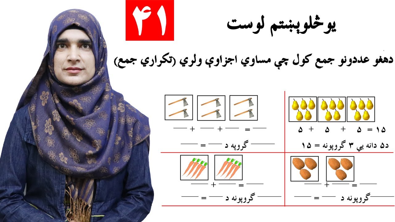 Class 2 - Math | Addition of numbers with equal components - lesson 41