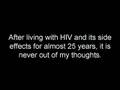 Living with HIV - in a sentence