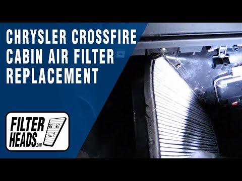 Cabin air filter replacement- Chrysler Crossfire