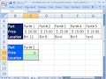 Highline Excel Class 41: HLOOKUP ROWS Horizontal Lookup