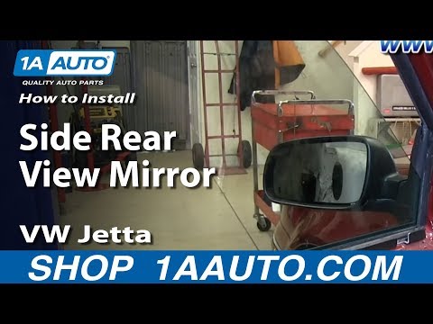 How To Install Replace Side Rear View Mirror 1999-05 VW Jetta and Golf