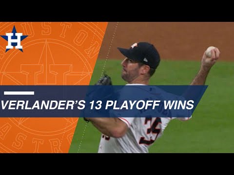 Video: Verlander has 2nd most postseason wins in AL history