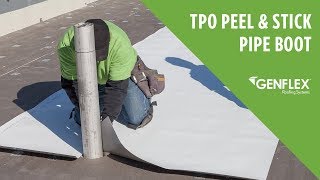 Peel and Stick TPO Pipe Boot