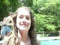 swiming and having fun
