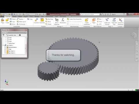 Component Generators-Spur Gears (Autodesk Inventor 2012)