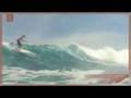 SUP in the waves