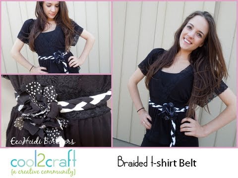 how to make a belt from a t shirt