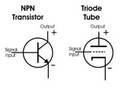Comparing the function of transistors and tubes.