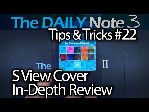 how to set note 3 s'view