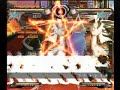 A glitch we found a few days ago in Guilty Gear XX Accent Core. When you jump into and slashback the upper fireballs of Chipp's instant kill, it causes the fire star to remain in the background. If you initiate another instant kill in Training mode, you will create a 