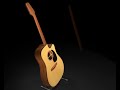 Takamine EG 340 C /// animated Acoustic Guitar 3D Studio Max