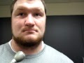 Iowa OL Bryan Bulaga -- Northwestern postgame