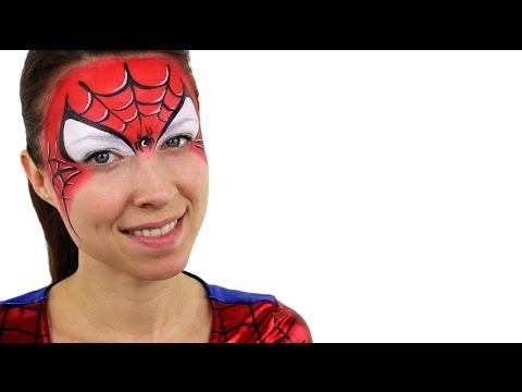 how to face paint spiderman