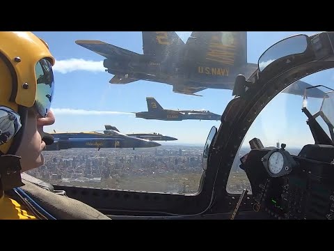 Insane aerial view from U.S. Navy Blue Angels