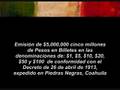 Billetes Emitidos en Monclova en 1913