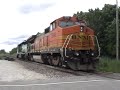 BNSF 7812 leads an EB light power move at Channahon, IL.