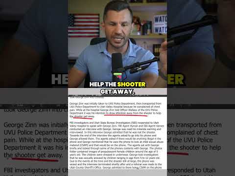 Man Admits FAKE CONFESSION to Help Charlie Kirk Shooter Escape