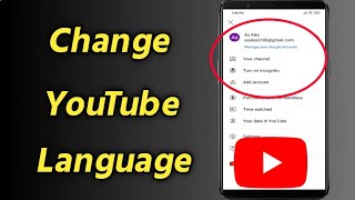 How to Change YouTube Language on Mobile  Change Y