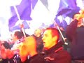 Widzew - Lech (flagi + piro)
