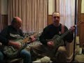 hello from keni lee. welcome to my parlor. one more tune for this set and then its time for a beer. its blimey bill and myself for a boogie-woogie version of an elmore james classic, shake your money maker. normally this song is played in open d or e, but here we are both in open g.