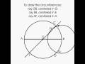 To construct a OCTOGON with rule and compass