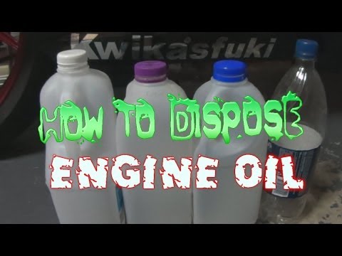 how to dispose of motor oil