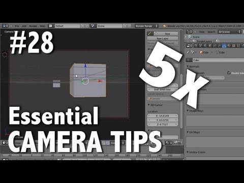 how to go into camera view in blender