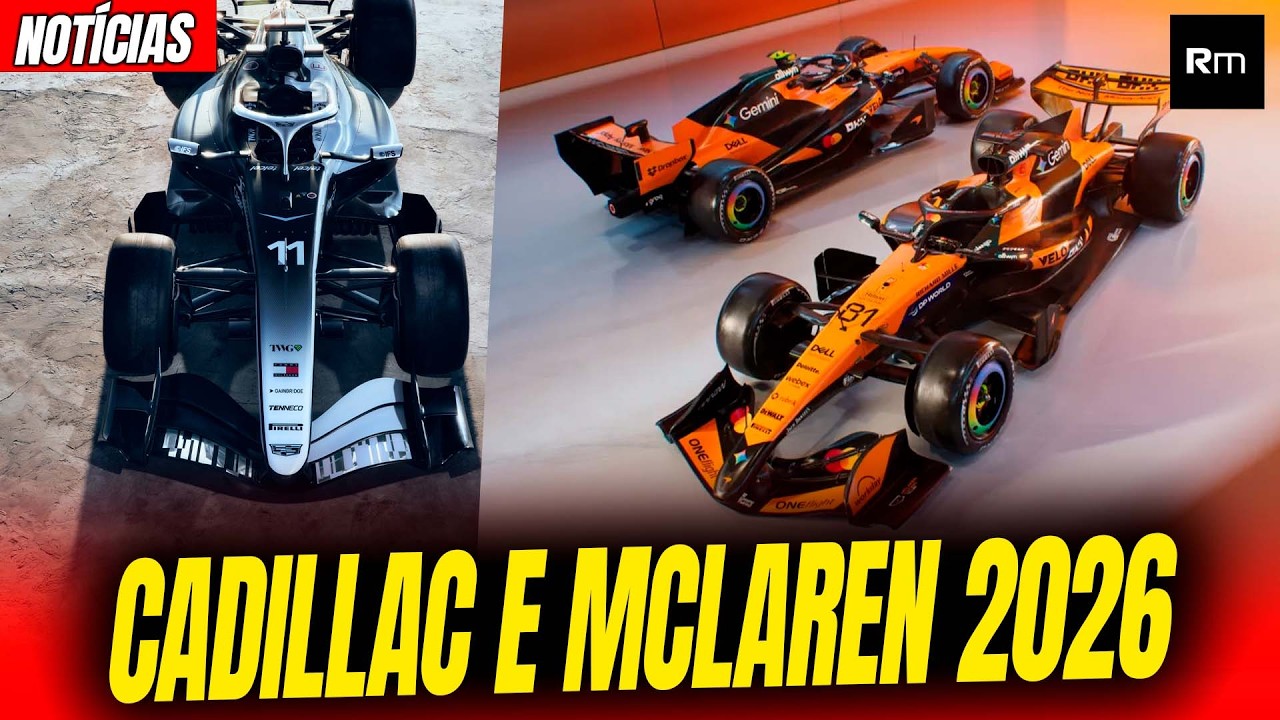 CADILLAC E MCLAREN APRESENTAM AS PINTURAS DE 2026 / CADILLAC PROCESSADA / BOTTAS #f1