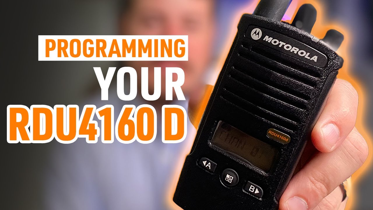 Programming Your RDU4160D Radios